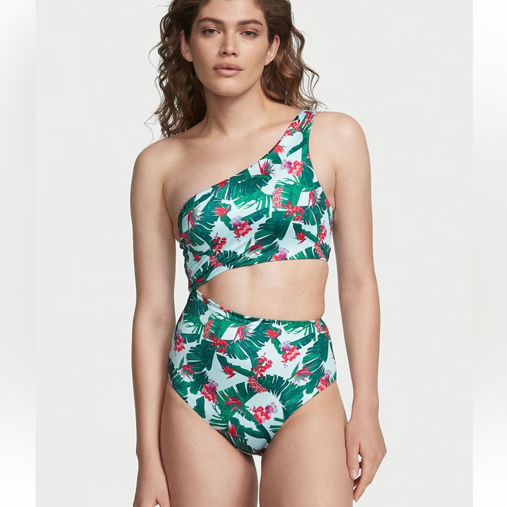 Victoria’s Secret bathing suit tropical palm  size XS
